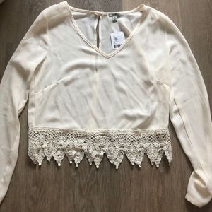 Urban Outfitters Ivory long sleeve